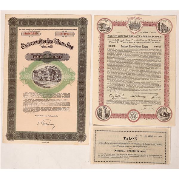 Austrian Bond Certificates (2) [180743]