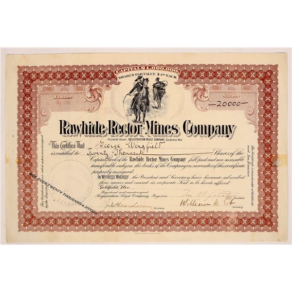 Rawhide Rector Mines Stock  [180832]