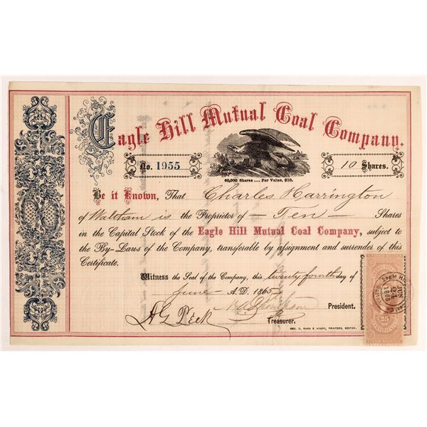 Eagle Hill Mutual Coal Stock, 1865 [174720]