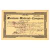 Image 1 : Montana Railroad Company Stock, 1897 [174650]