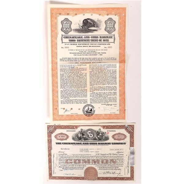 Chesapeake and Ohio Railway Stock and Bond [174297]