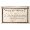 Image 1 : Chicago Kansas & Nebraska R'y Co Stock 1888 1 cert [174880]