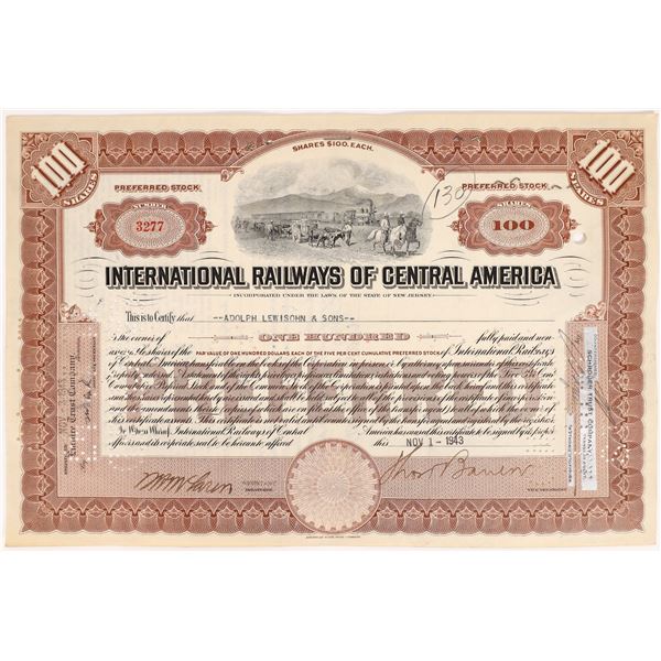 International Railways of Central America stock 1943 1 cert. [154861]