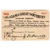 Image 1 : Alabama Great Southern Railroad Pass 1918 [179930]