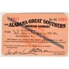 Image 1 : Alabama Great Southern Railroad Pass 1937 [179929]