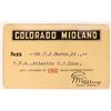 Image 1 : Colorado Midland pass. 1907 [179472]