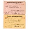 Image 1 : Central of Georgia Railway Passes, 2 Different [179901]