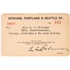 Image 1 : Spokane, Portland & Seattle RY pass 1917 [179647]