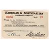 Image 1 : Harriman & Northeastern Railroad Pass 1926 [179889]