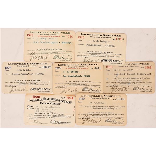 Louisville & Nashville Railroad Passes, 7 [179850]