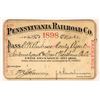 Image 1 : Pennsylvania Railroad Co., Annual Pass, 1898. [179827]