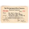 Image 1 : Pittsburgh & West Virginia Railway Company, Annual Pass, 1932-33. [179829]