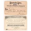 Image 1 : Vandalia Line Railroad Annual Passes, 1885, 1899. [179806]