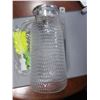 Image 3 : Glass Pitcher with Brush - 2.4L - Glass 304 Stainless Steel