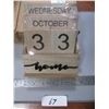 Image 1 : Perpetual Wooden Calendar Blocks Vintage Wood Block Calendar for Home Office Desk Accessories Week M