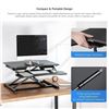 Image 1 : New Standing Desk Converter Height Adjustable Desk Riser