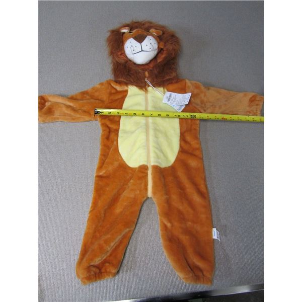 New Plush hooded lion pajama