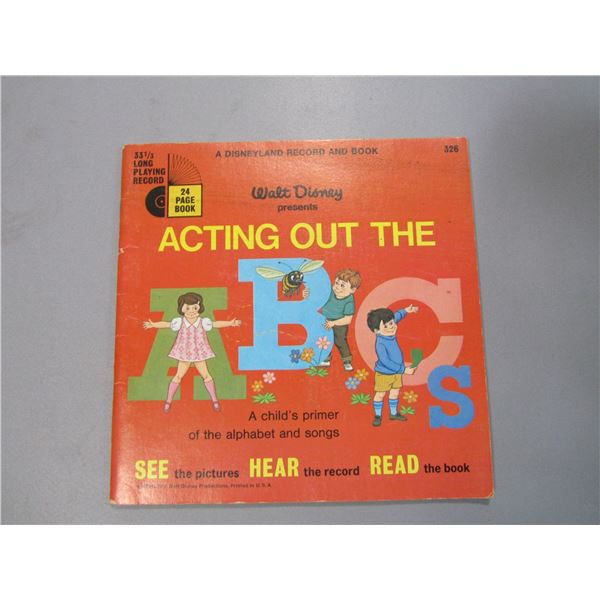 Disney vinyl record book, Acting Out the ABC