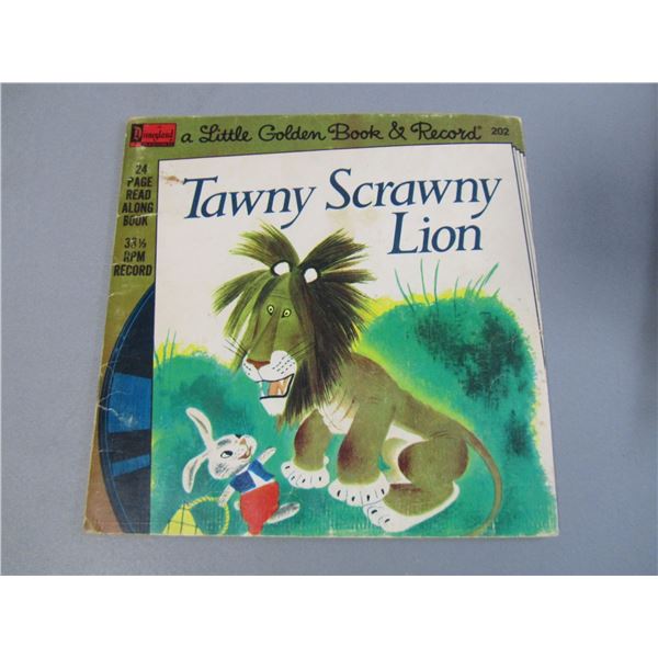 Disney vinyl record book, Tawny Scrawny Lion