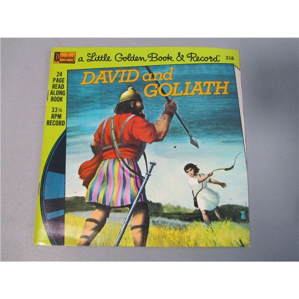 Disney vinyl record book, David and Goliath