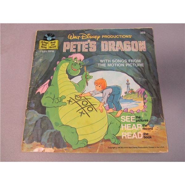 Disney vinyl record book, Pete's Dragn