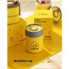 Image 1 : high temperature resistant breakfast cup 500ml, comes with a spoon