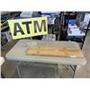 Image 1 : ATM SIGN, NEW ULINE METAL CLOTHES HANGER RACK