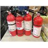 Image 1 : 4 FIRE EXTINGUISHERS