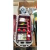 Image 2 : ASSORTED FISHING GEAR, INCLDUING TACKLE BOXES, LURES, DAIWA SALMON REEL ETC