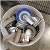 Image 2 : 3 BUCKETS OF ASSORTED CASTORS