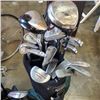 Image 2 : CADIE GEAR GOLF BAG WITH ASSORTED GOLF CLUBS, JUNIOR BAG AND CLUBS AND GOLF CART