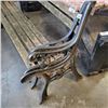 Image 2 : PATIO BENCH W/ 2 EXTRA CAST IRON ENDS