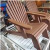 Image 2 : 2 WOOD PATIO CHAIRS