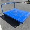 Image 1 : CANWAY 5X6 FOOT BLUE METAL WAREHOUSE CART WITH HANDLE, GOOD OVERALL CONDITION