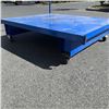 Image 2 : CANWAY 5X6 FOOT BLUE METAL WAREHOUSE CART WITH HANDLE, GOOD OVERALL CONDITION