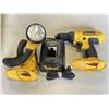 Image 2 : CASED DEWALT 18VOLT CORDLESS TOOL SET, TESTED WORKING