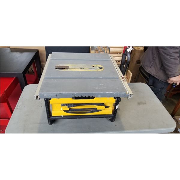 DEWALT DW745 ELECTREIC 10 INCH TABLE SAW, TESTED WORKING