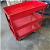 Image 2 : RED ROLLING 3-TIER CART