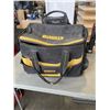 Image 1 : ROLLING DEWALT TOOL TOTE WITH ASSORTED HAND TOOLS AND LIGHTS