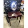 Image 1 : MAHOGANY FINISH VANITY WITH MIRROR