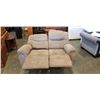 Image 2 : BROWN MICROFIBRE DOUBLE RECLINING LOVESEAT