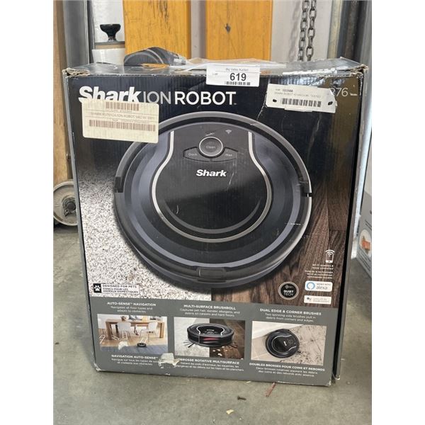 SHARK ROBOT IO VACUUM - TESTED WORKING, EXTRA FILTERS, NEEDS SWEEPERS, RETAIL $299