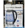 Image 2 : HAMILTON BEACH 1.7L GLASS ELECTRIC KETTLE - TESTED WORKING, RETAIL $44