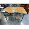 Image 2 : MAPLE DINING TABLE W/ LEAF AND 4 CHAIRS MADE IN CANADA