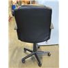 Image 2 : LEATHER BLACK ROLLING OFFICE CHAIR