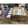 Image 1 : BOX OF 500 SAFEMASK DISPOSABLE MASKS AND BOX OF NEW SINGLE USE PEDIATRIC FACE MASKS