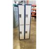 Image 1 : 4 DOOR 6FT TALL BEIGE BANK OF LOCKERS