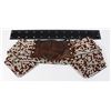 Image 1 : VINTAGE WOMENS BROWN BEADED BELT W/ WOOD CLOSURE X