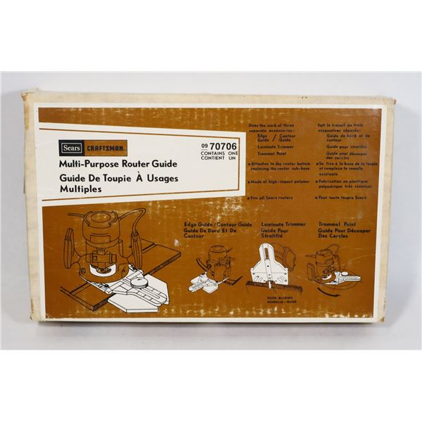 SEARS CRAFTSMAN MULTI PURPOSE ROUTER GUIDE
