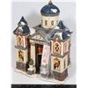 Image 1 : VINTAGE CHRISTMAS VILLAGE CITY HALL OUT OF THE BOX